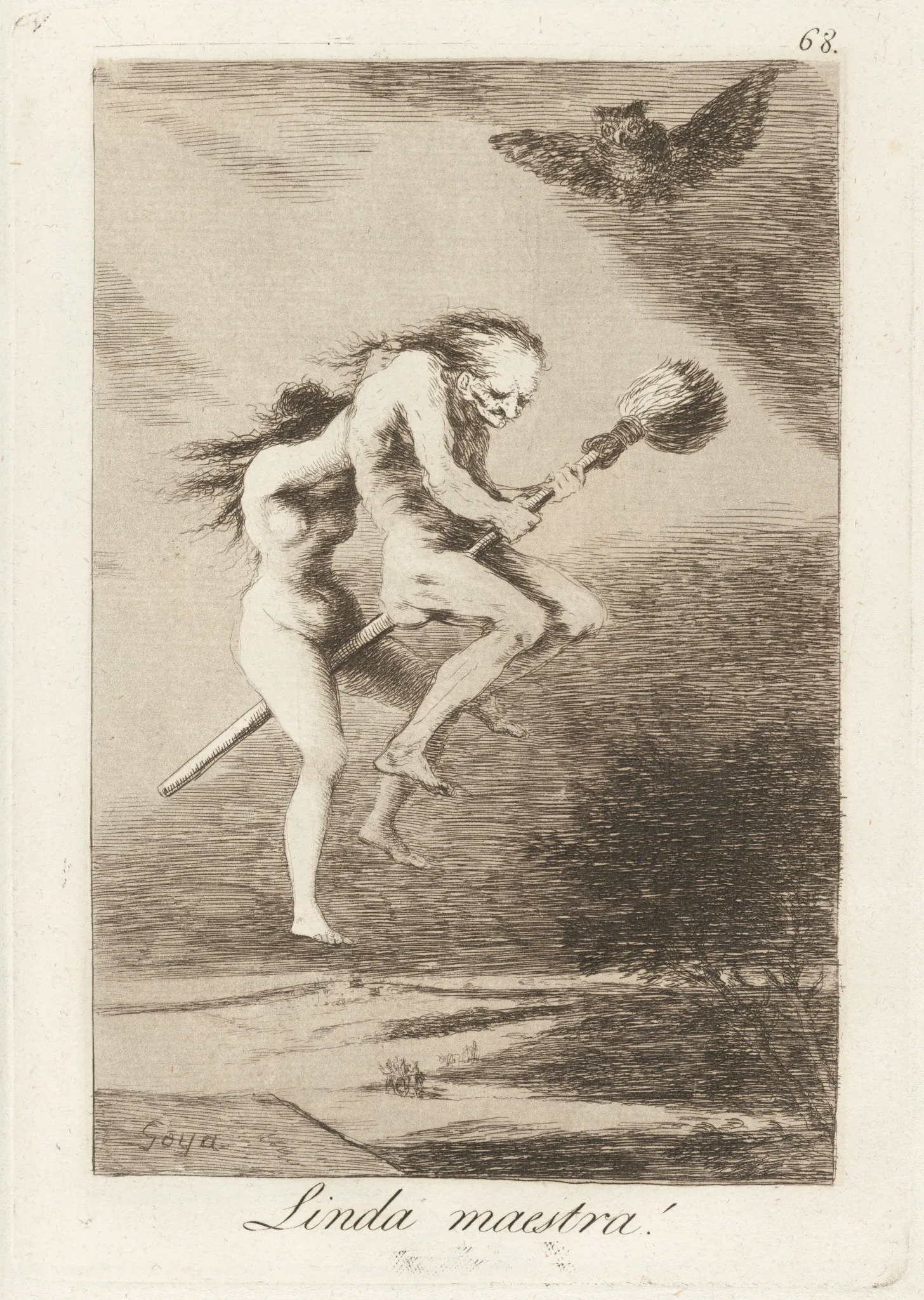 Linda maestra, Francisco de Goya